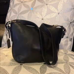 Black Mini  coach Leather Shoulder Bag 💼 VINTAGE